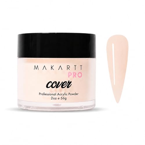 MakarttPro Acrylic Powder Durable Long-Lasting Easy-Apply Formula for Nail Extensions Overlays Sculpting & Nail Art 56g/2oz Buttery Cream Perfect for Pros and At-Home Use