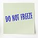 MaxStamp - Self-Inking Do Not Freeze Stamp (Blue Ink)