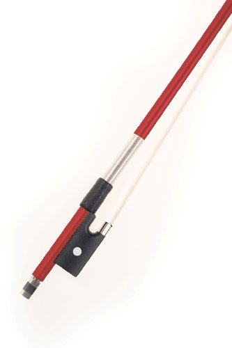 Glasser Fiberglass Violin Bow With Horse Hair (3/4, Red)