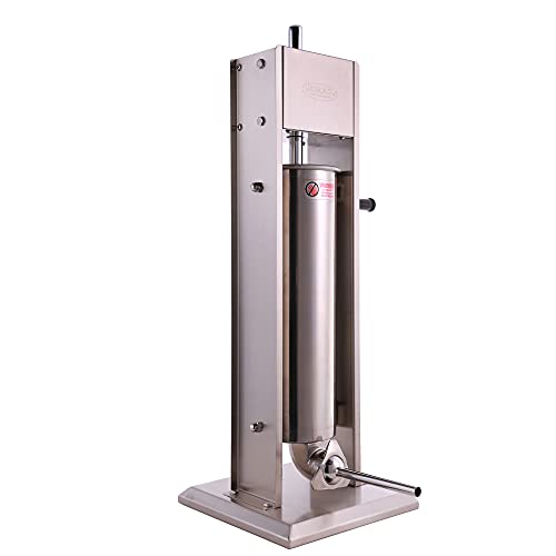 Hakka 15 Lb/7 L Sausage Stuffer 2 Speed Stainless Steel Vertical Sausage Maker #TOP5