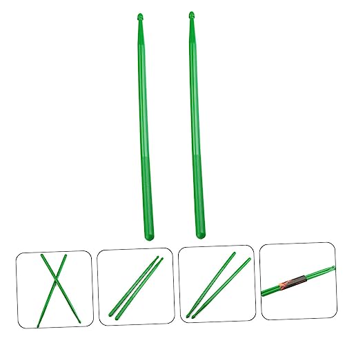 Par de Baquetas de Nylon para Percusión Verde miniatura 4