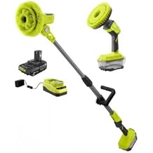 P4500K-P4510 Fits for Ryobi 18V Cordless Telescoping and Compact Power Scrubber Kit with 2.0 Ah Battery and Charger
