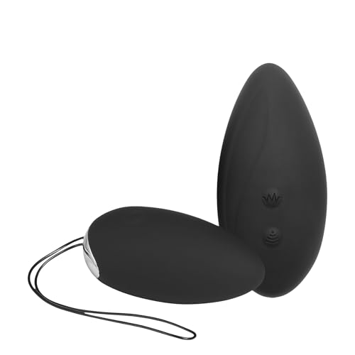 Sinful Vibro Ei mit Fernsteuerung - Vibrator Ei und Klitoris Vibrator Mit 10 Vibrationsmodi - Klitoris und G-punkt Sexspielzeug - Schwartz Egg für Frauen und Paare