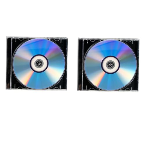 Sewroro 2 Juegos Discos DVD Grabables y CD Vírgenes Alta Capacidad para Audio y Grabación Compatibilidad con Quemadores Sonora Precisa Estuche para Almacenamiento Seguro para Música y