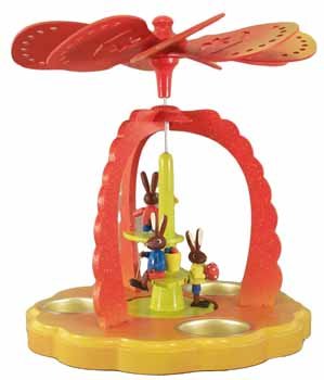 Pyramide de Pâques Rudolphs Schatzkiste en bois pour illuminer vos tables
