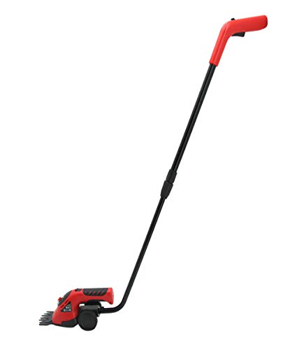 Forbici A Batteria, Tagliasiepi Con Asta Telescopica E Per La Finitura Dei Bordi Del Prato Taglio Esatto Di Qualsiasi Contorno Standard Unico 3.6V Cordless Tagliaerba Incl 2 Lame,Rosso