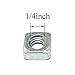 Pro Bamboo Kitchen 30pcs Galvanized Square Nut 1/4