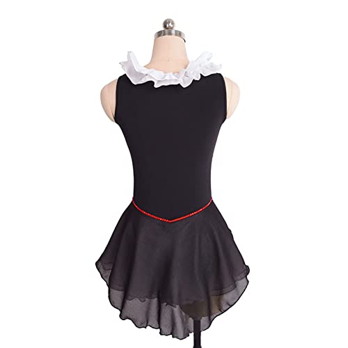 Vestidos De Patinação Artística, Tiras Sem Mangas Strass Conjunto De Roupas De Dança Para Ginástica