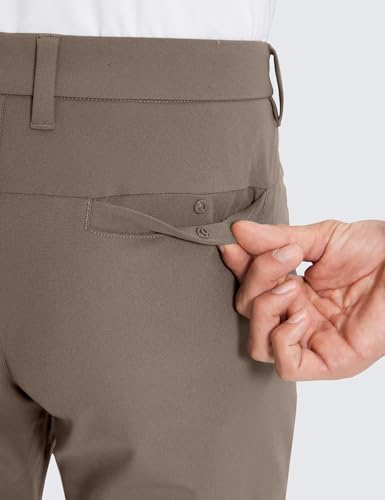 Image of CRZ YOGA All Day Comfy Golf Pants 28 inch /30 inch /32 inch /34 inch /36 inch | Decent Stretch, Wrinkle-Resistant, Casual, Slightly Tapered Leg, Flat Front, Pockets, Trousers for Men