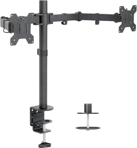 Image of HP Z27n G2 27 Inch IPS 2560 x 1440 LED Backlit Monitor (1JS10A8#ABA) 2-Pack Display Bundle with Desk Mount Clamp Fully Adjustable Dual Monitor Stand