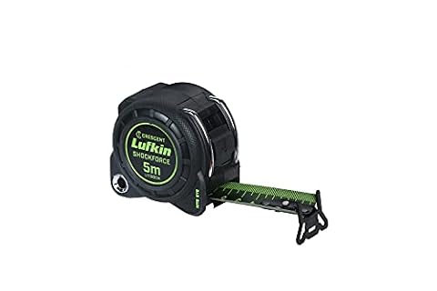 Lufkin L1116BCM 3 cm x 5 m Shockforce Night Eye dwustronna taśma miernicza, przetestowana w wersji z czarnym ostrzem