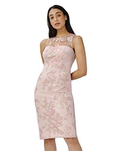 Image of Adrianna Papell Women's Floral Embroidery Sheath Dress