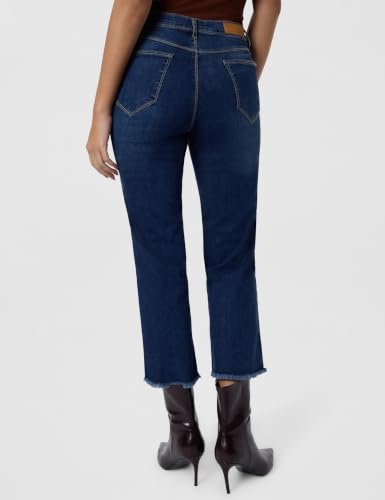 Image of KRAUS JEANS Women's Flared Fit Mid-Rise Crop Length Jeans (WFA-1257)