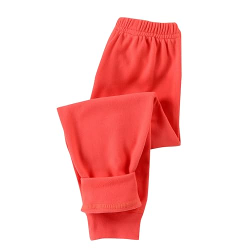Kids Toddlers Boys Basic Fleece Lined Thermal Sweatpants Warm Winter Elastic Waist Athletic Track Pants for Girls 1-11 Years