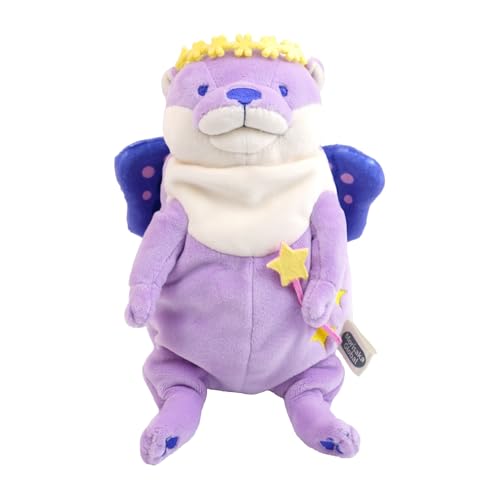 モリサカグローバル(Morisaka Global) もちかわうそ フェアリーS/M パープル 13×10×22cm カワウソ ぬいぐるみ 妖精 パステル ぬい撮り 癒し もちもち手触り かわいい 動物 もちシリーズ