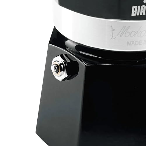 Image of Bialetti Moka Express Iconic Italian Stovetop Espresso Maker (Black, 6 Cups)