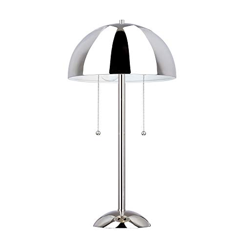 Amazon Brand – Rivet Modern Metal Dome-Shaped Table Lamp, LED Bulbs Included, 21