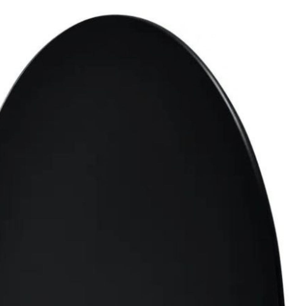 Glasplatte Terry 100cm schwarz 8mm rund Gehärtetes Glas Scheibe Bodenplatte Glasscheibe