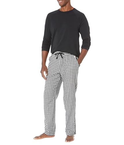 UGG Men's M Steiner Set Gift Box, Black/White Check, Small