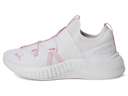 PUMA Puma Women's SOFTRIDE SERA Slip On Cross Training Shoes, Feather Gray-Poised Pink-Mauve Mist, 9