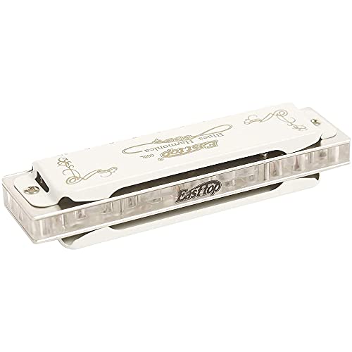 Harmonica Blues harmonica 10 trous diatonic couvercle Blanc transparent acrylique peigne laiton reedplate t008l avec… - Les Beatles, Paul McCartney, John Lennon, RIngo Starr, George Harrison Harmonica Blues harmonica 10 trous diatonic couvercle Blanc transparent acrylique peigne laiton reedplate t008l avec… – Image 3
