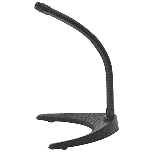 On-Stage DS6213 Desktop Gooseneck Microphone Stand,Black