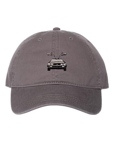 Go All Out One Size Charcoal Deluxe Dad Delorean Embroidered Deluxe Dad Hat