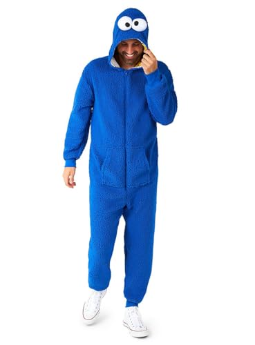 Amazon.com: Opposuits Adult Unisex Cookie Monster Onesie - Sesame