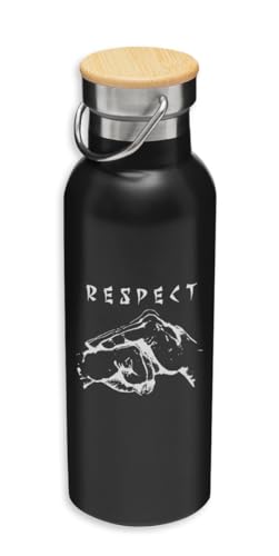 Respect - Botella térmica para artes marciales, botella ecológica, termo al vacío