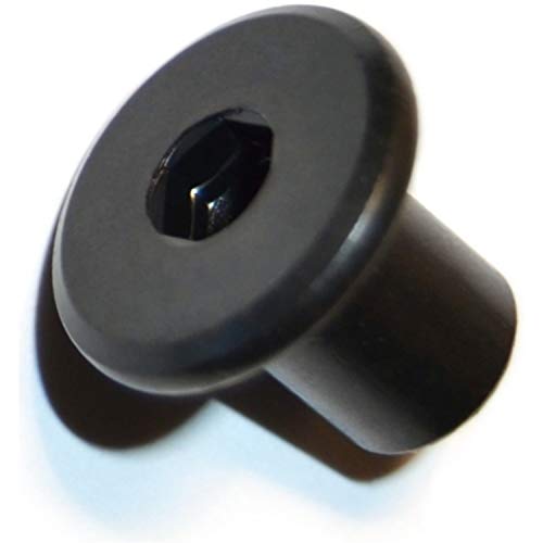 Hard-to-Find Fastener 014973445683 Joint Connector Cap, 1/4-20 x 1/2, Piece-30,Black