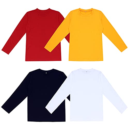 Image of DIAZ 100% Pure Cotton Girls /Boys Full Sleeve T-Shirt-Pack of 4