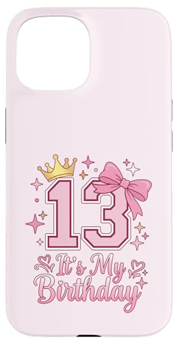 It's My 13th Birthday ���̎q �R�P�b�g���{�� �s���N 13�� �X�}�z�P�[�X iPhone 15 �p