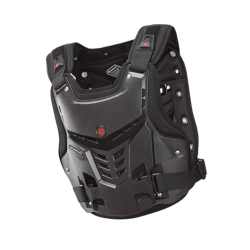 Gilet de protection motocross ajustable avec coque respirante et rembourrage EVA antichoc XL