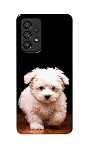 Image of PRINTFIDAA� Printed Hard Back Cover Case for Samsung Galaxy A53 5G Back Cover (Puppy Dog) -2808