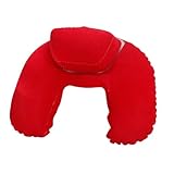 Oreiller de randonnée - la surface floquée est agréable et confortable, oreiller de voyage gonflable en forme de u