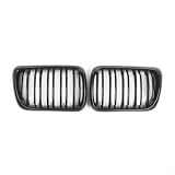 Grille avant noire brillante pour série 3 E36 1997–1999, garniture de rechange en ABS compatible avec OEM 51138195152 51138195151