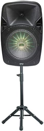 QFX Portable Party Speaker, 8", w/Stand