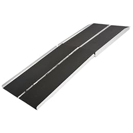 7’ Portable Wheelchair Ramp for Home Steps, 600 lb, Scooter, Silver Spring
