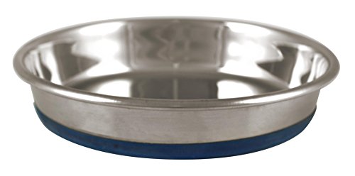 OurPets Durapet Heavyweight Durable Stainless Steel Cat Food or Water Bowl, Water Bowl Holds up to 1.75 Cups of Dry Cat or Dog Food