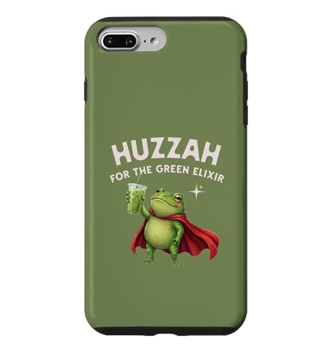 Huzzah For The Green Elixir Frog ���� ����t�@���^�W�[ �ʔ��� �X�}�z�P�[�X iPhone 7 Plus/8 Plus �p