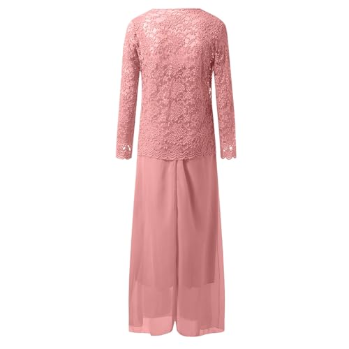 Robe manches longues et cardigan fluide ensemble deux pièces avec poches intégrées - 4