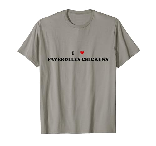 Ti piace la razza Chicken Faverolles? La divertente citazione di I Heart Faverolles abbigliamento per uomo, donna.