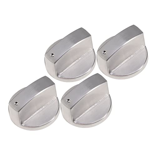 TOBBOMEY 4 piezas Perillas de Control para Estufa de Gas Inoxidable Diseño Ergonómico y Instalación Accesorios para Cocina Gas
