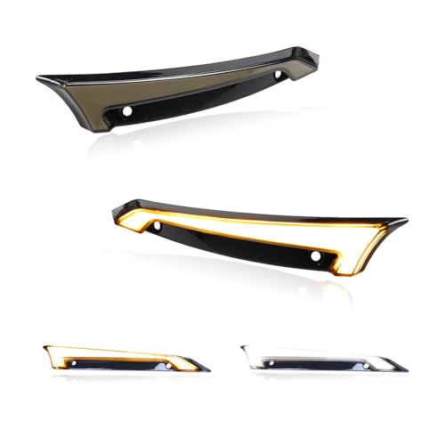 FACAILAHA Windshield Trim Light Fairing Accent LED Turn Signals Motorcycle Switchback Running Lights Compatible with Harley Road Glide 2015-2024