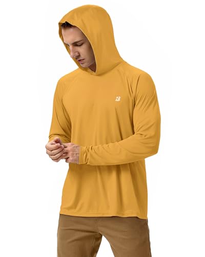Image of Roadbox Mens Fishing Sun Hoodie, Long Sleeve UPF 50+ UV Protection Shirts