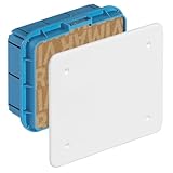 VIMAR Scatola Derivazione Incasso Con Coperchio Bianco E Viti, Dimensioni scatola 118x142x55.3