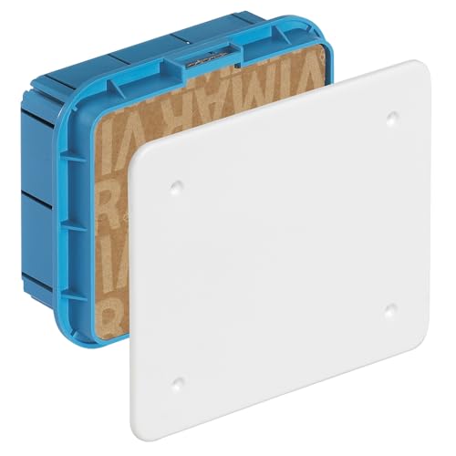 VIMAR Boîte dérivation encastrable avec couvercle blanc et vis 116 x 92 x 50 mm