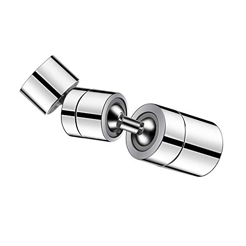 Splash Filter Faucet, 1080° Rotatable Faucet Sprayer Head, Leakproof Design with Double O-Ring, Anti-Splash, Oxygen-Enriched Foam, 4-Layer Net Filter, Universal Splash Filter Faucet