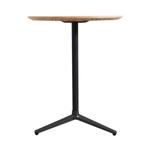 直径60cmオーク無垢ラウンドテーブル 脚カラーブラック[170-AW-11-3]