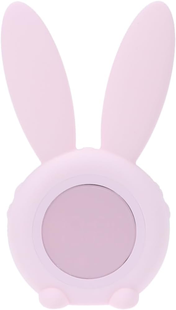 Unomor Cute Rabbit Shape LED Alarm Clock with Snooze Function Digital Bedside Clock for Bedroom and Student Modern Simple Style Pink